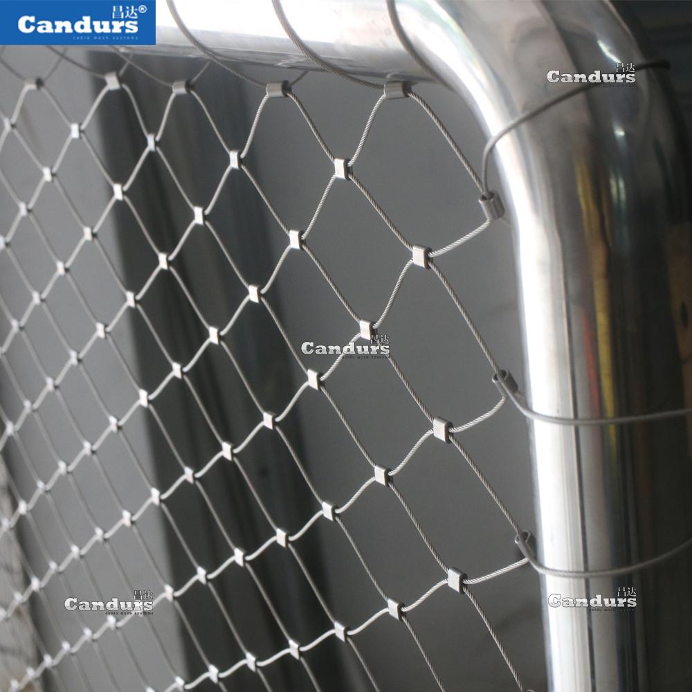 2 mm 50mm x 90 mm Flexible Stainless Steel Wire Rope Mesh Net 4