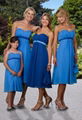 Strapless Sweetheart Calf Length Custom Chiffon Junior Bridesmaid Dress M054 1