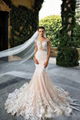 Sleeveless Lace Wedding Dresses 2018 Mermaid Tulle Custom Luxury Bridal Gowns