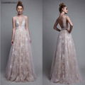 Sleeveless Lace Prom Dress Custom A-line Party Evening Dresses C160 1