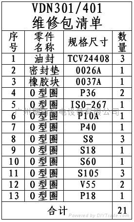 真空泵VDN301/401維修包葉片陶瓷軸承排氣閥片配件 4