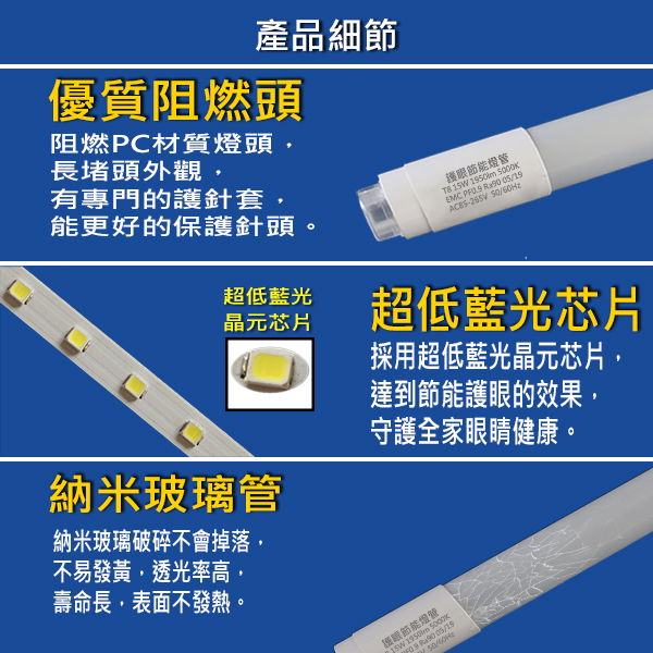 T8 LED 节能纳米护眼灯管 3