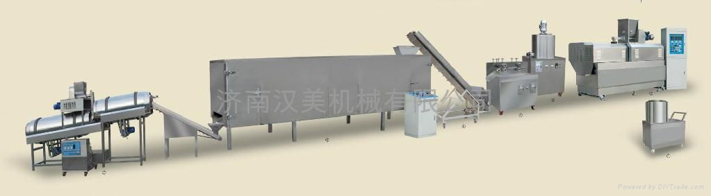 Extruderd snack (core filled) food processing line