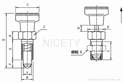 德國GANTER進口粗牙分度銷GN717/2212.系列 5