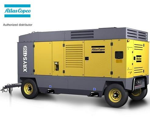 XRHS1096 Atlas Copco portable air compressor with Caterpillar diesel engine