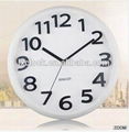 White 3D number Wall Clock Simple design 1