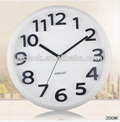 White 3D number Wall Clock Simple design