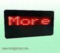 Red Programmable Scrolling LED Badge Tag 2