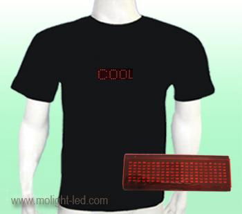 Scrolling Text LED T-shirt