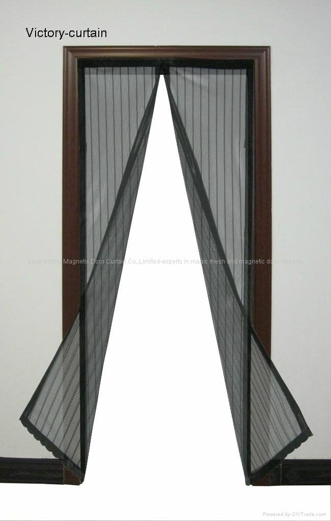 2012 new magnetic door screens magic mesh