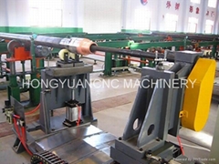 Drill pipe friction welding repairing machine