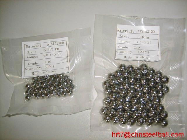Gcr15 chrome steel ball 2.381mm G10 2