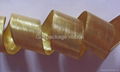 gold metallic flat christmas ribbon