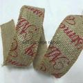 natural jute ribbon   or  jute ribbon with  sewing wire edge 4