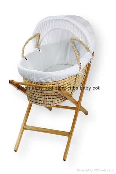 baby moses basket with dressings and stand