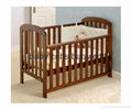 Wooden baby crib