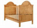 Wooden baby bed baby crib baby cot 