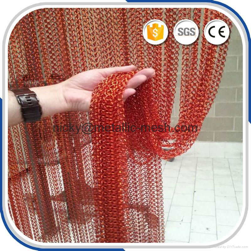 Non-fading Aluminum Chain Link Fly Screen Curtain 3