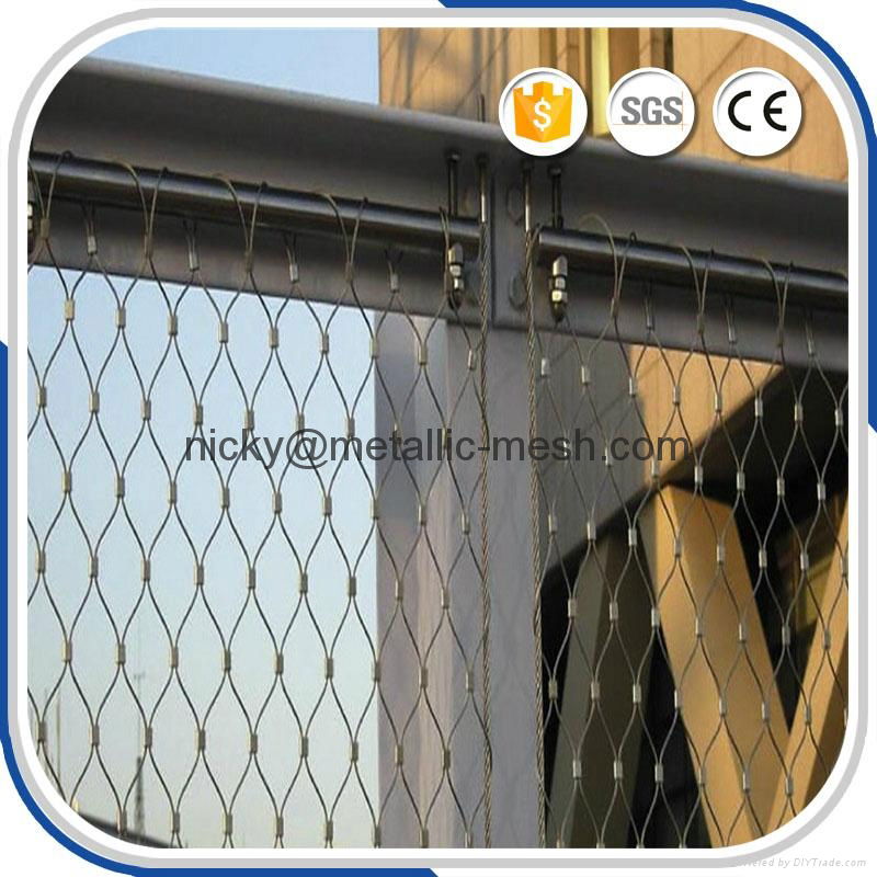 Stainless Steel Balustrade Infill Wire Rope Mesh Panel 3