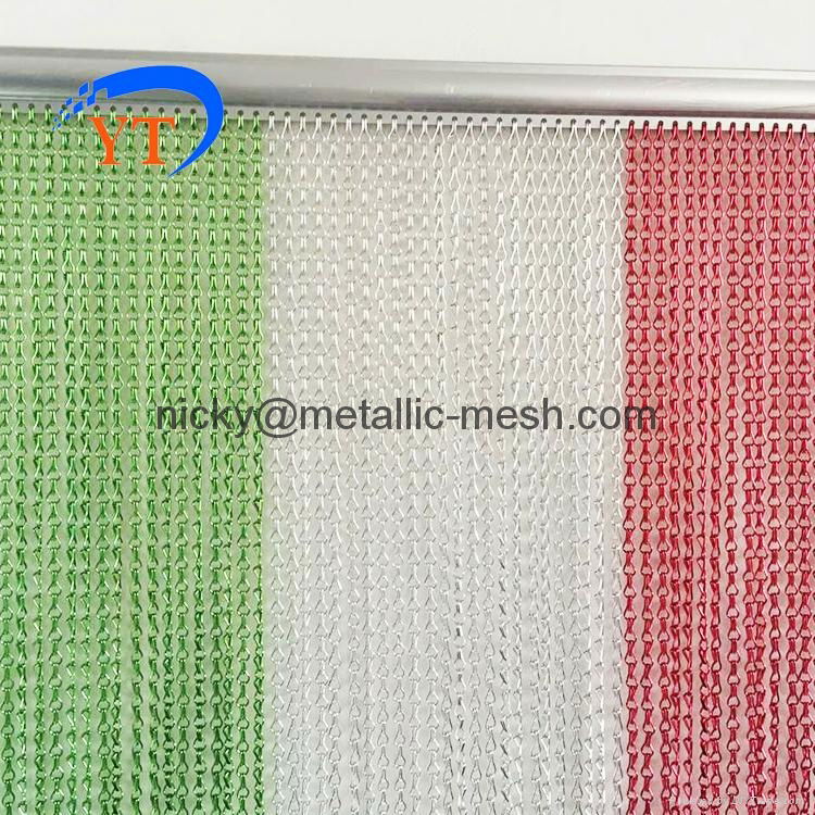 Anodized Aluminum Chain Fly Screen Curtain 4