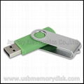 Promotional Custom Logo 1GB Plastic Swivel USB Flash Drive Memory Stick U Disk