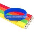Promotional 1GB Silicone Wrist Band Style USB 2.0 Flash Memory Stick Pen Drive