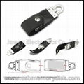 OEM 1GB Leather USB Flash Drive Memory Disk Storage