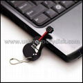 Novelty Cartoon Guitar Keyring Style USB Flash Pen Drive