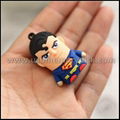 Wholesale PVC Cartoon Mini Superman USB Thumb Drive