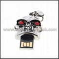 Jewelry Metal Human Skeleton Shape USB Flash Disk Pen Drive