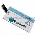 Custom Full Color Printing Credit Card USB Flash Drive