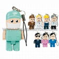 Micro Mini People Shape USB Keyring Flash Disk Thumb Drive