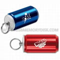 Custom Aluminum Can Shaped Logo USB Flash Drive