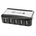 High Speed 7-Port USB 2.0 Hub with Vertical Stand(110~240V AC Adapter)