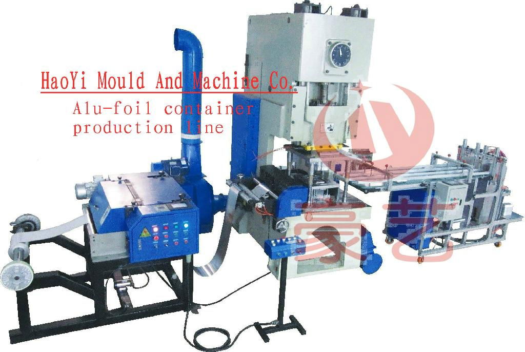 Aluminum foil container production line