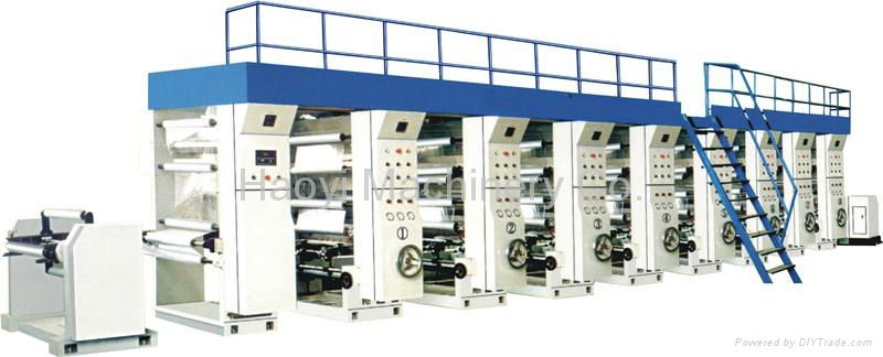 8 Colors Computerized Rotogravure Printing Machine