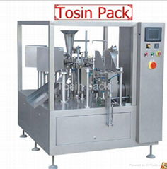 Pouch filling and sealing machinery