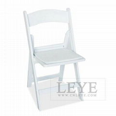 padded resin folding chair