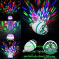 rotating RGB LED bulb light for disco party