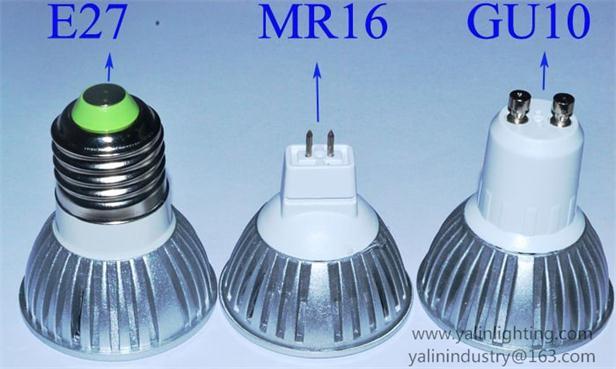 3W E27 GU10 LED spot lamp cup 2