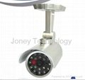 Dummy security camera with LED IR flashing ;outdoor dummy /Fake camera