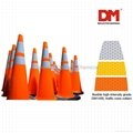 Traffic cone sleeve foil