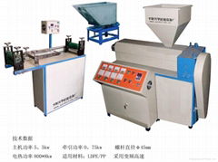 Zipper extruder machine