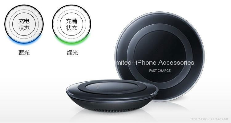 Wireless fast charger QI2.0 adaptive fast charging wireless for samsung note5 S7 4