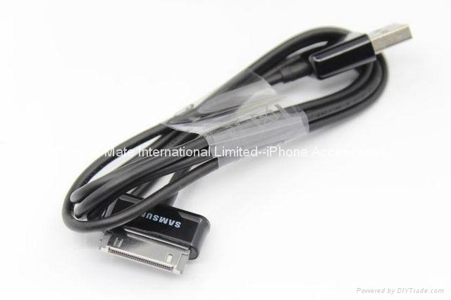 1m Black 30 pin TAB USB Cable tablet P1000 data cable