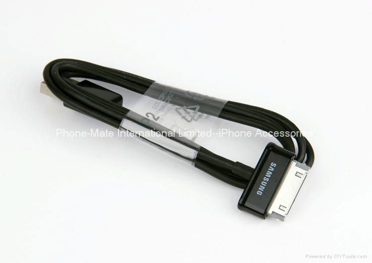 1m Black 30 pin TAB USB Cable tablet P1000 data cable 3