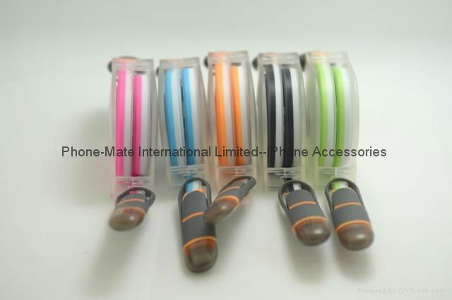 Retractable colorfule 2in1 USB cable for iphone 6 and samsung 3