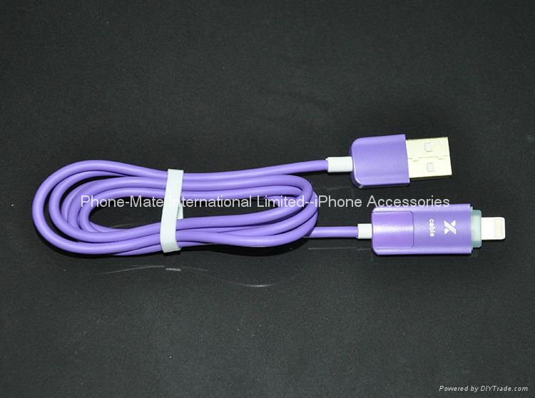 2IN1 colorful USB sync and charging cable  2