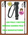 nordic walking pole with LED torch