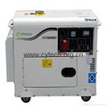 single or three phase digital panel silent diesel generator set  1